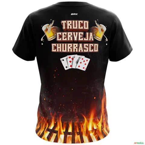 Camiseta Agro BRK TCC Truco, Cerveja e  Churrasco com UV50 - Tamanho: PP