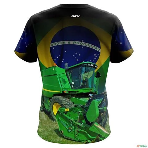 Camiseta Agro BRK Colheitadeira com UV50 - Tamanho: PP