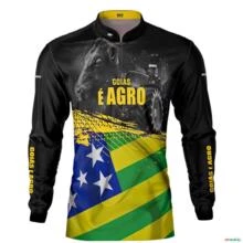 Camisa Agro BRK Goiás é Agro com UV50 + Tamanho: P