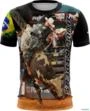 Camiseta Rodeio Brk Bull Rider Brasil 02 com UV 50- Tamanho: M
