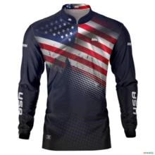 Camisa Country BRK Estados Unidos com UV50  - Tamanho: GG