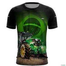 Camiseta Agro BRK Trator Verde Brasil com UV50  - Tamanho: XXG