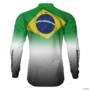 Camisa Agro BRK Brasil Branca com UV50  - Tamanho: XXG