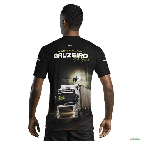 Camiseta de Caminhão BRK Eu Sou Bauzeiro com UV50 - Tamanho: XG