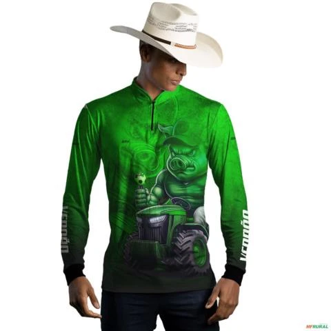 Camisa Agro Brk Verdão Bi Campeão com UV50+ -  Gênero: Masculino Tamanho: P