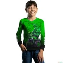 Camisa Agro Brk Verdão Bi Campeão com UV50+ -  Gênero: Infantil Tamanho: Infantil GG