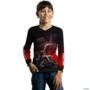 Camisa Agro BRK Trator Vermelho MF 9S com UV50 + -  Gênero: Infantil Tamanho: Infantil P