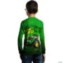 Camisa Agro BRK Trator Verde 7M com UV50+ -  Gênero: Infantil Tamanho: Infantil G2