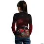 Camisa Agro BRK Trator 6675 F Vermelho com UV50+ -  Gênero: Infantil Tamanho: Infantil P