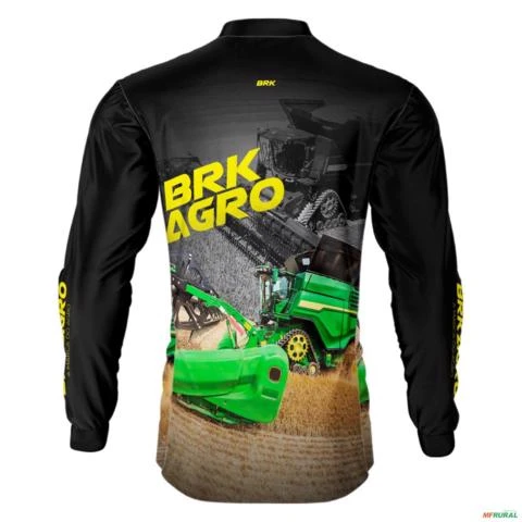 Camisa Agro BRK Trator Colheitadeira X9 com UV50+ -  Gênero: Masculino Tamanho: GG