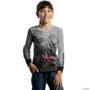 Camisa Agro BRK Trator 4707 Vermelho Clara com UV50+ -  Gênero: Infantil Tamanho: Infantil PP