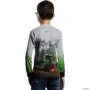 Camisa Agro BRK Trator Vario 1000 Clara com UV50+ -  Gênero: Infantil Tamanho: Infantil PP
