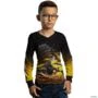 Camisa Agro Brk Colheitadeira CR11 com Proteção UV50+ -  Gênero: Infantil Tamanho: Infantil G2