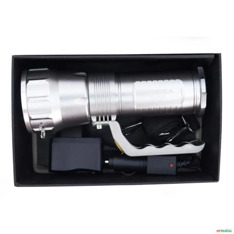 Lanterna Tática Ecooda EC6158 Canhão LED Recarregável C/Zoom