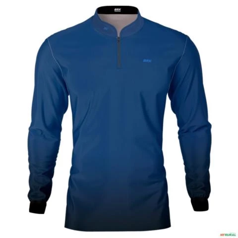 Camisa Casual Brk Unissex Basic Azul Naval com UV50+ -  Gênero: Masculino Tamanho: M