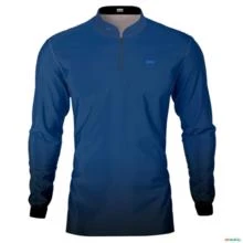 Camisa Casual Brk Unissex Basic Azul Naval com UV50+ -  Gênero: Masculino Tamanho: XG