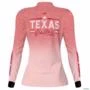 Camisa Agro Feminina BRK Rosa Texas Dallas com UV50+ -  Gênero: Feminino Tamanho: Baby Look G2