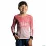Camisa Agro Feminina BRK Rosa Texas Dallas com UV50+ -  Gênero: Infantil Tamanho: Infantil G