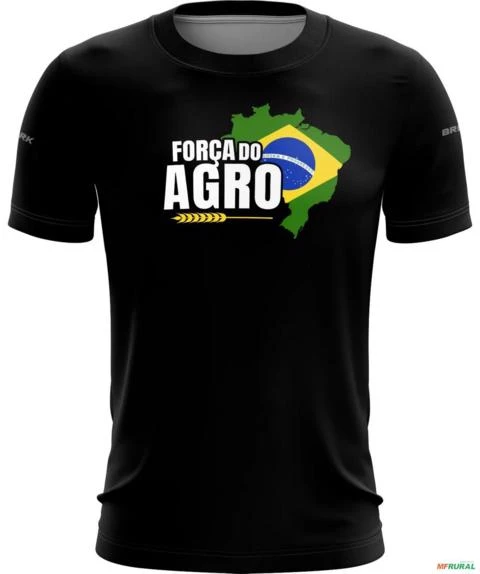 Camiseta Agro BRK Força do Agro com UV50 - Tamanho: GG