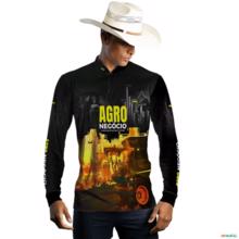 Camisa Agro BRK Agronegócio Move o Mundo com UV50 - Tamanho: GG