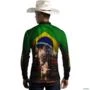 Camisa Agro BRK Rodeio Brasil com UV50 - Tamanho: G