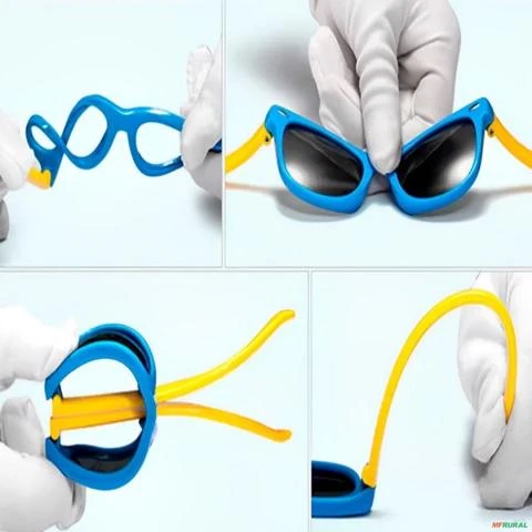 Óculos de Sol Infantil 1 a 4 anos Flexível BRK Polarizado com Uv - Azul