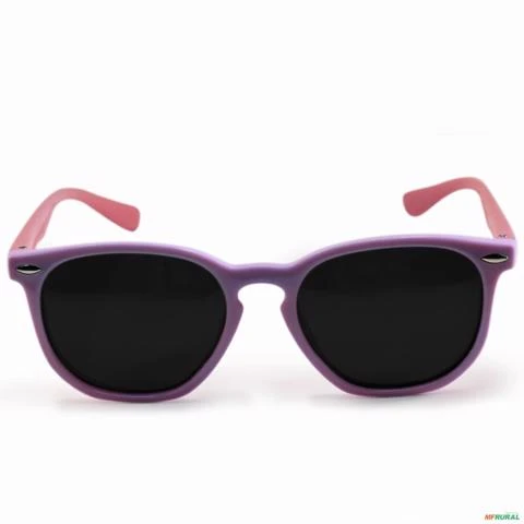 Óculos de Sol Infantil 1 a 4 anos Flexível BRK Polarizado com Uv - Rosa-Roxo
