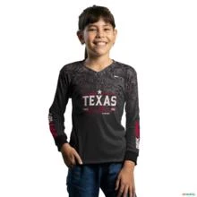 Camisa Agro BRK Texas Dallas Escura com Proteção UV50+ -  Gênero: Infantil Tamanho: Infantil M