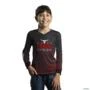 Camisa Agro BRK Texas Country Girl Preta com Proteção UV50+ -  Gênero: Infantil Tamanho: Infantil P
