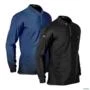 Kit 2 Camisas Básicas Preto e Azul Brk Agro com Proteção UV50+