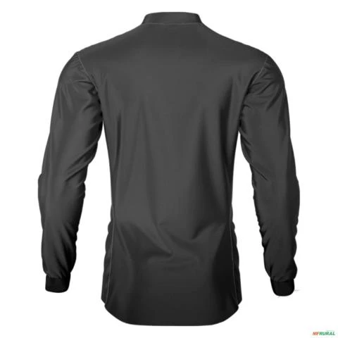 Kit 2 Camisas Básicas Cinza e Preto Brk Agro com Proteção UV50+