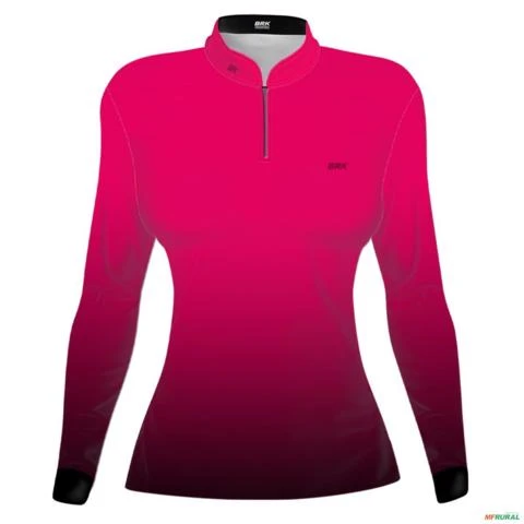 Kit 2 Camisas Básicas Rosa e Roxa Brk Agro com Proteção UV50+