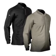 Kit 2 Camisas Básicas Preto e Areia Brk Agro com Proteção UV50+