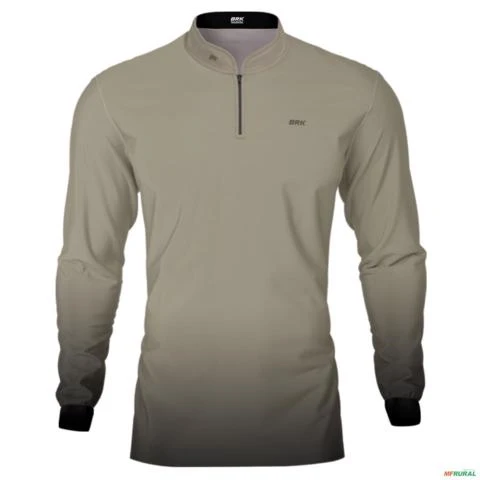 Kit 2 Camisas Básicas Preto e Areia Brk Agro com Proteção UV50+