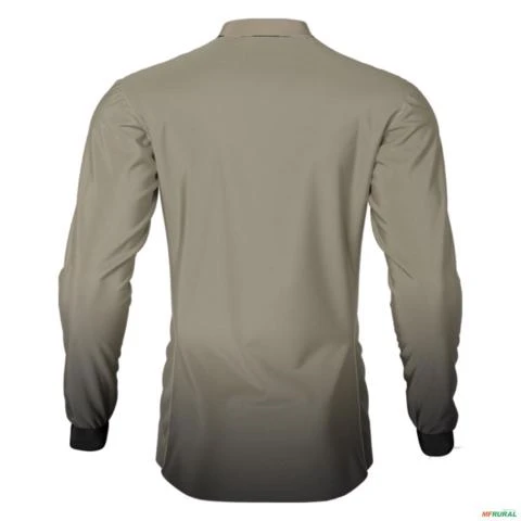 Kit 3 Camisas Básicas Preta Branca e Areia Brk Agro com Proteção UV50+