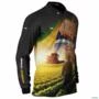 Camiseta Agro BRK Plantação de Feijão com Proteção UV50+ -  Gênero: Masculino Tamanho: G1