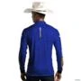 Camisa Agro BRK Mescla Azul Petróleo com Proteção UV50+ -  Gênero: Masculino Tamanho: G1