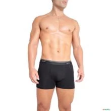 Cueca Boxer Adulto BRK Algodão Egípcio Preta -  Tamanho: GG