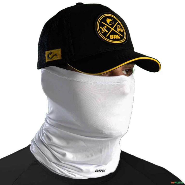 Bandana Tubeneck Brk Branco Liso com Proteção UV50+