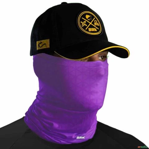 Bandana Tubeneck Brk Roxo Mosaico com Proteção UV50+