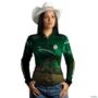 Camisa Agro BRK Agronomia Brasil com Proteção UV50+ -  Gênero: Feminino Tamanho: Baby Look PP