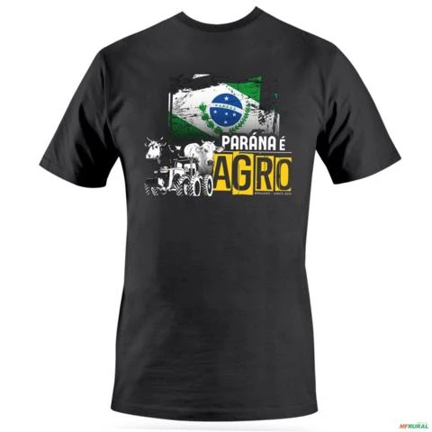Camiseta Casual BRK Paraná é Agro em Algodão Egípcio -  Tamanho: G1