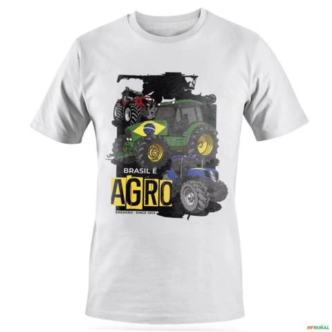 Camiseta Casual BRK Brasil é Agro em Algodão Egípcio -  Tamanho: P