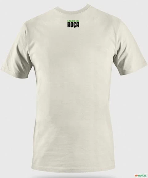 Camiseta Casual Agro BRK Made In Roça em Algodão Egípcio -  Cor: Branco Tamanho: M