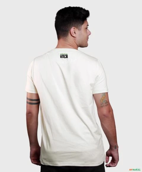 Camiseta Casual Agro BRK Made In Roça em Algodão Egípcio -  Cor: Branco Tamanho: GG