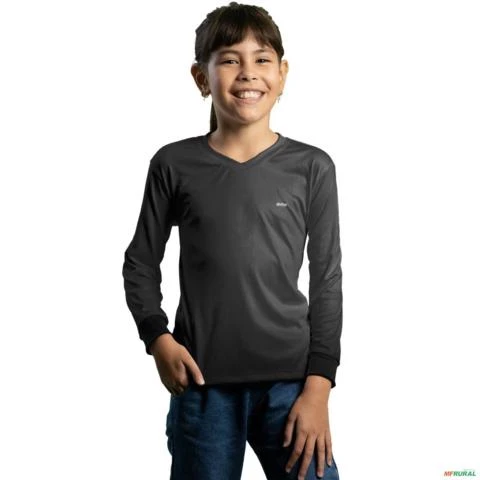 Camisa Casual BRK Unissex Basic Cinza com UV50 + -  Gênero: Masculino Tamanho: G3