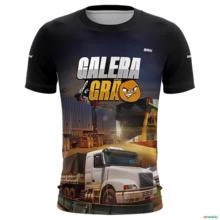 Camiseta de Caminhão BRK Colheita com UV50  - Tamanho: Masculino GG