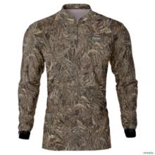 Camisa de Pesca BRK Camuflada com UV50  - Tamanho: Masculino XXG