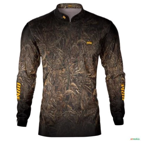 Camisa de Caça BRK com Camuflada Floresta UV50  - Tamanho: Masculino G