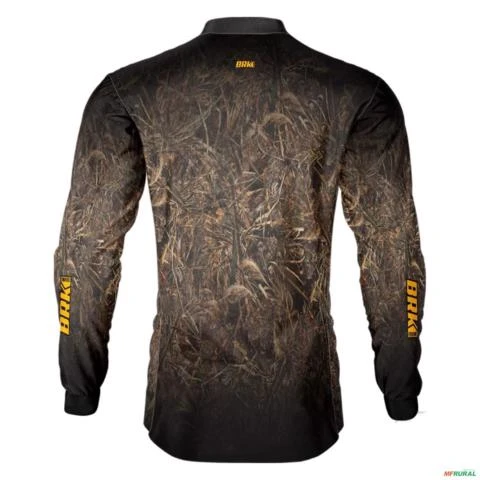 Camisa de Caça BRK com Camuflada Floresta UV50  - Tamanho: Masculino G